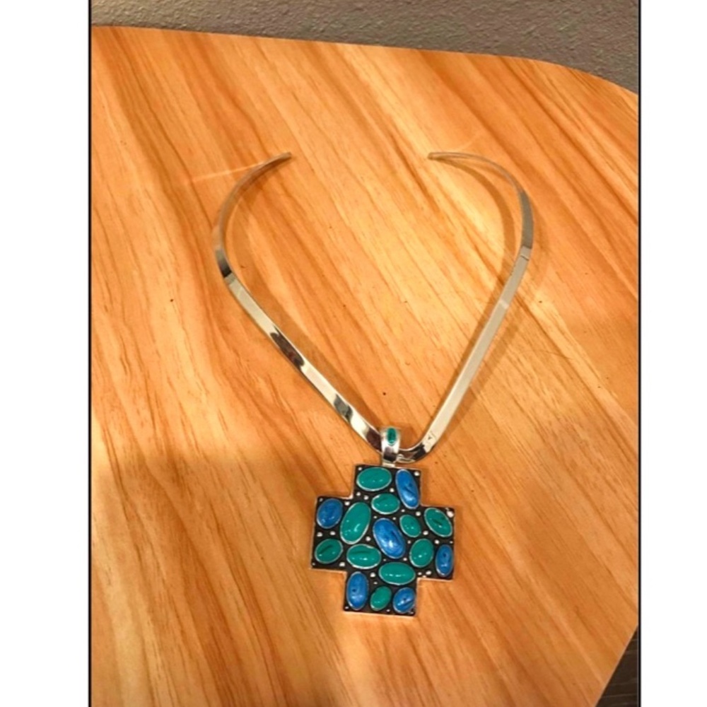 BEST branded faux turquoise costume jewelry necklace